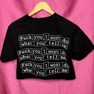 SOLD ON DEPOP🖤Pleasures Rage Against the Machine Crop Tee🖤